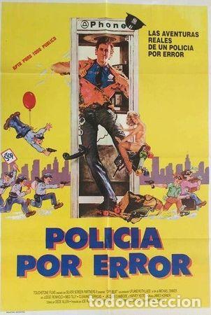 Medaglie tematiche: antiguo afiche poster original d cine policia por error