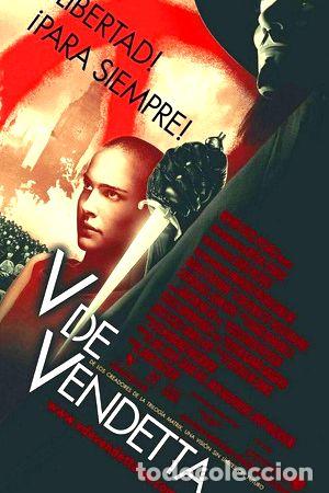 Medaglie tematiche: poster de cine pelicula v de venganza dc comics 100x70 cm
