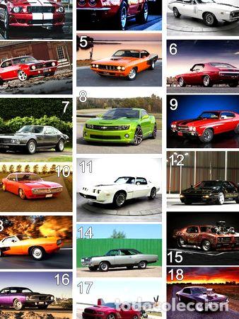 Medaglie tematiche: poster autos muscle car deportivos carrera vinilos 130x70mts