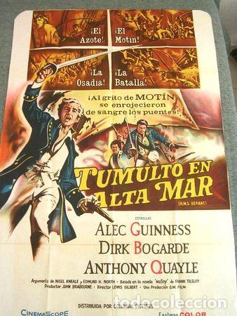 Medaglie tematiche: afiche cine tumulto en altamar 1962 guinness bogarde quayle