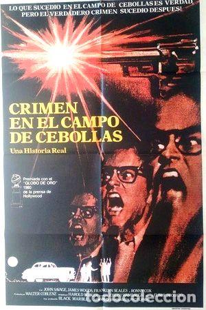 Medaglie tematiche: antiguo afiche original cine crimen en el campo de cebollas