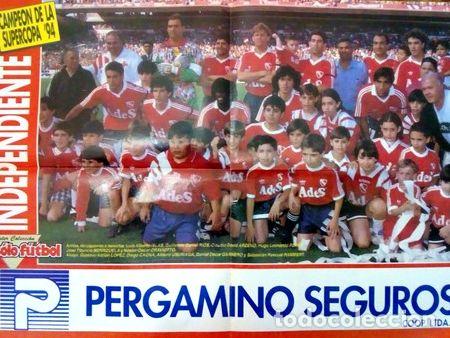 Medallas tem&aacute;ticas: posters independiente campeon de la supercopa 94