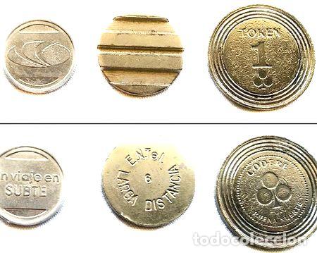 Medallas tem&aacute;ticas: lote de 3 fichas de subte casino y entel n 6