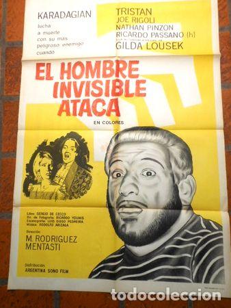 M&eacute;dailles th&eacute;matiques: afiche de cine el hombre invisible ataca cod 351