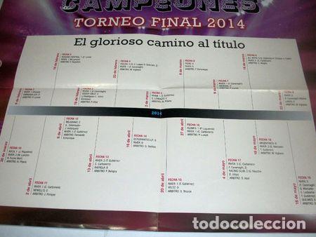 Medallas tem&aacute;ticas: river campeon fixture con poster torneo final 2014