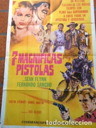 Medallas tem&aacute;ticas: afiche de cine 7 magnificas pistolas cod 166