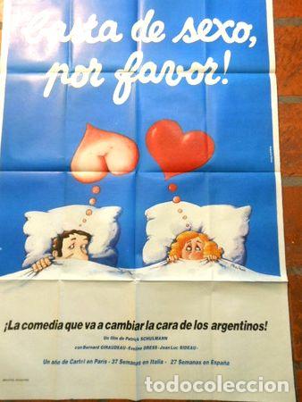 Medallas tem&aacute;ticas: afiche de cine basta de sexo por favor cod 252