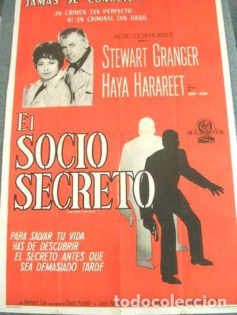Medallas tem&aacute;ticas: antiguo afiche cine el socio secreto 1961