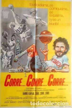 Medalhas tem&aacute;ticas: antiguo afiche poster original de cine corre corre corre