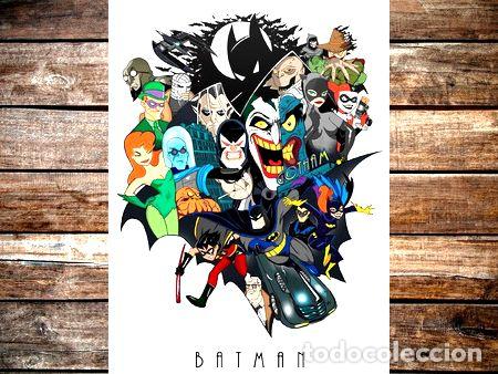 Medalhas tem&aacute;ticas: poster batman la serie animada tas 47x32cm 200grms
