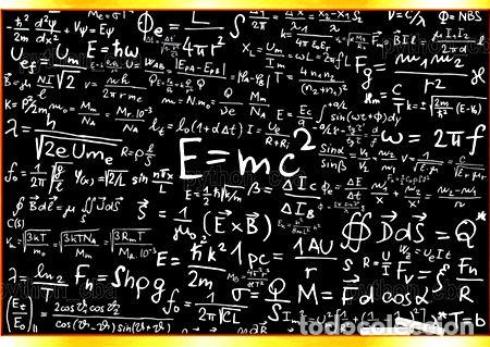 M&eacute;dailles th&eacute;matiques: hermoso poster ciencias fisica einstein energia 120x85cm