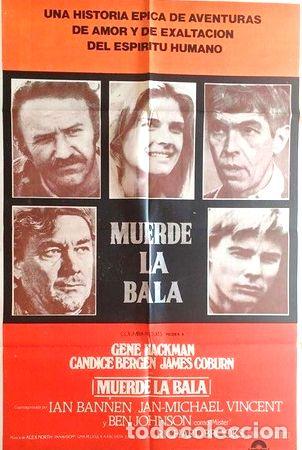 M&eacute;dailles th&eacute;matiques: antiguo afiche poster original de cine muerde la bala