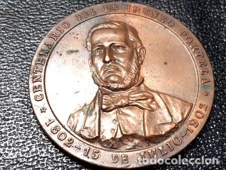 Medallas tem&aacute;ticas: medalla dr ireneo portela centenario ano 190252 mm lote a75