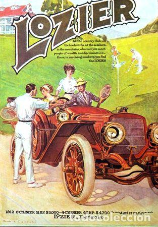 Thematische Medaillen: poster lozier 1912 y poster steven duryea 1912