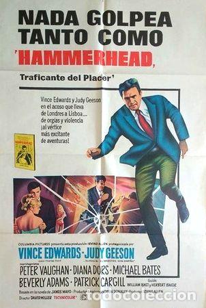 Thematische Medaillen: antiguo afiche poster original de cine hammerhead