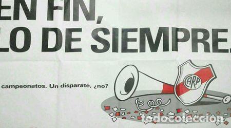 Thematische Medaillen: poster afiche river campeon apertura 1999