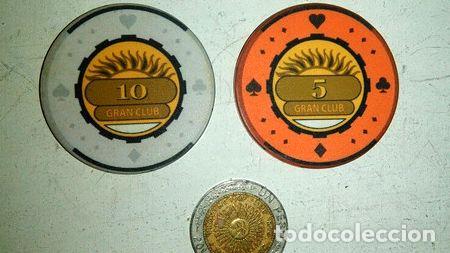 Thematische Medaillen: ficha casino gran club lote x 2