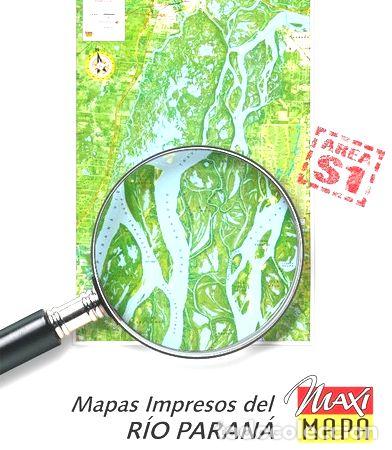 Thematische Medaillen: rio parana mapa satelital area s1 km 516 603 impreso