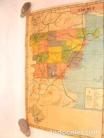 Thematische Medaillen: poster mapa provincia chubut 1980 58x40cm zona