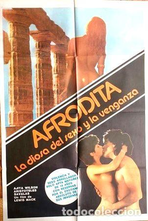 Medalhas tem&aacute;ticas: antiguo afiche poster original de cine afrodita