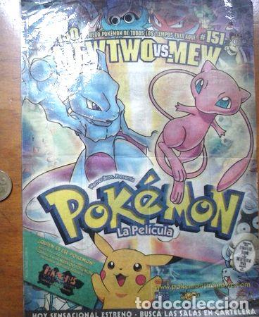 Medallas tem&aacute;ticas: pokemon recorte de diario poster de la pelicula ano 1999