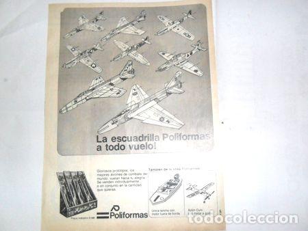 M&eacute;dailles th&eacute;matiques: publicidad 1977 poliformas avion avioncito lancha avion cuni