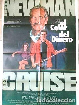 M&eacute;dailles th&eacute;matiques: antiguo afiche poster original de cine el color del dinero