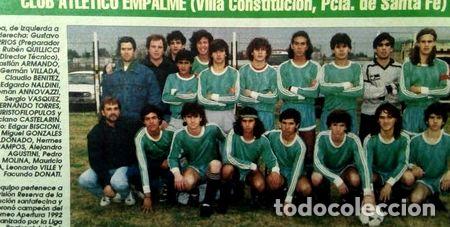M&eacute;dailles th&eacute;matiques: miniposter de atletico empalme pcia de santa fe 1992