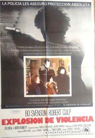 M&eacute;dailles th&eacute;matiques: antiguo afiche poster original cine explosion de violencia