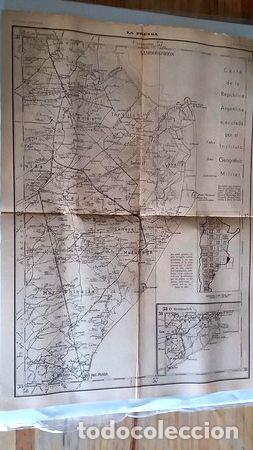 Thematische Medaillen: mapa instgeogmilitar diario la prensa 2 marzo 1933