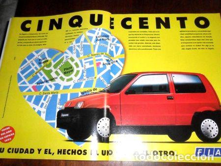 Thematische Medaillen: publicidad 1993 automovil fiat cinquecento coche del ano