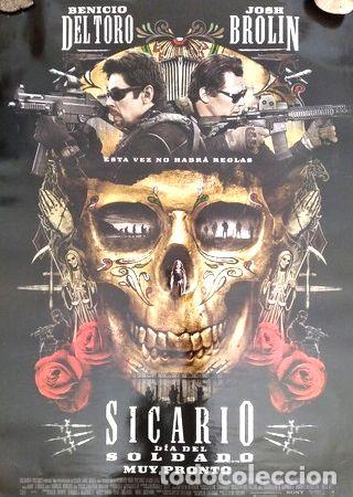 Thematische Medaillen: afiche original sicario dia del soldado cine