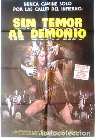 Thematische Medaillen: antiguo afiche poster original d cine sin temor al demonio