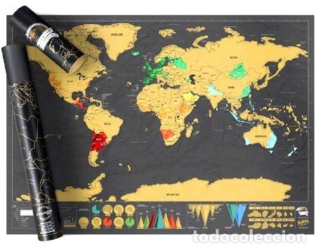 Thematische Medaillen: mapa para raspar viaje mapamundi scratch deluxe 82x59 grande