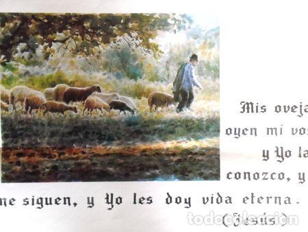 Thematische Medaillen: lamina con texto religioso 45x32 cm
