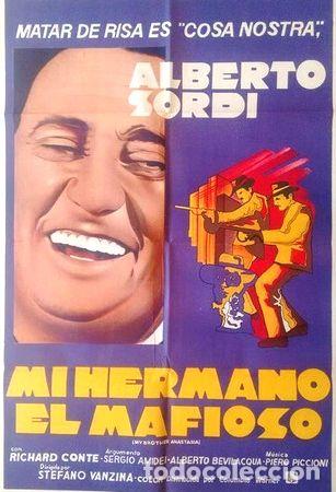 Thematische Medaillen: antiguo afiche poster original cine mi hermano el mafioso