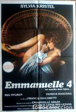 Medalhas tem&aacute;ticas: antiguo afiche poster original de cine emmanuelle 4