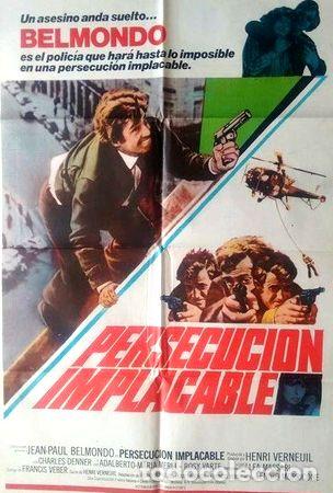 Medalhas tem&aacute;ticas: antiguo afiche original d cine pepi persecucion implacable