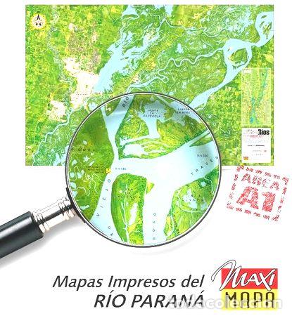 Medaglie tematiche: rio parana mapa satelital area a1 km 579 653 impreso
