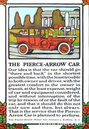 Medaglie tematiche: poster the pierce arrow 1914 y baker electrics 1916