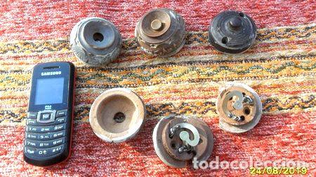 Medaglie tematiche: lote antiguos timbres pulsador madera baquelita a reparar ver