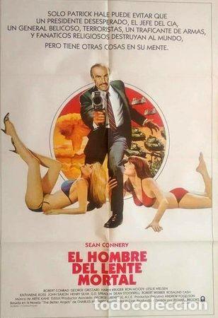Medaglie tematiche: antiguo afiche poster original el hombre del lente mortal