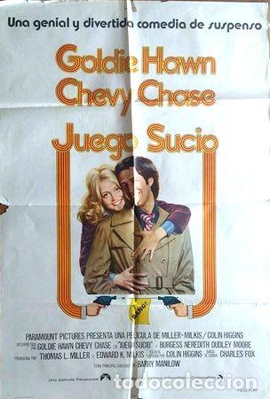 Medaglie tematiche: antiguo afiche poster original de cine juego sucio