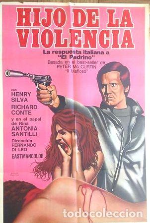 Medaglie tematiche: antiguo afiche original de cine hijo de la violencia