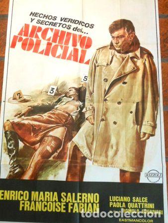 Medaglie tematiche: afiche de cine archivo policial cod152
