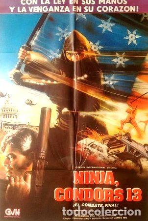 Medaglie tematiche: antiguo afiche poster original de cine ninja condors 13