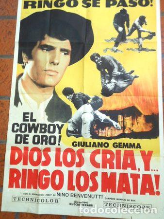 Medaglie tematiche: afiche de cine dios los cria y ringo los mata n57