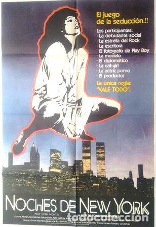 Thematic medals: antiguo afiche poster original de cine noches de new york