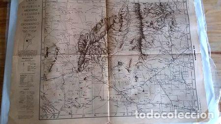 M&eacute;dailles th&eacute;matiques: mapa instgeogmilitar diario la prensa 15 septiembre 1932