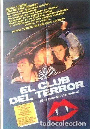 M&eacute;dailles th&eacute;matiques: antiguo afiche poster original de cine el club del terror